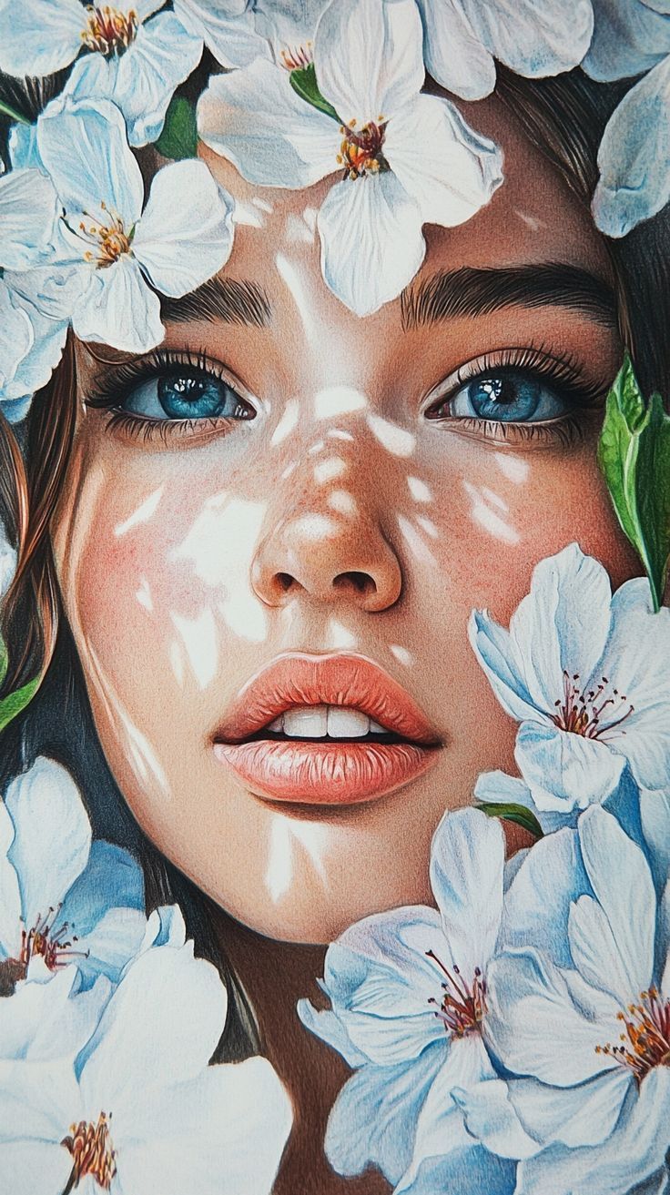 Artist painting a portrait